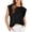 Black, variant on YUEVORA Sleeveless Tops for Women, Crew Neck Cap Sleeve Wide Shoulder Tops for Women, Casual Loose Fit Summer Tops, Basic Solid Color Daily Office Wear T Shirts for Women