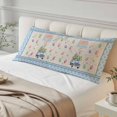 thumbnail image 4 of Watercolor Easter Body Pillow Covers 20"x54", Spring Rabbits Truck Eggs Flowers Blue Beige Soft Brushed Microfiber Breathable Throw Pillow Covers, Pillowcase with Zipper for Couch Sofa Bedroom, 4 of 9