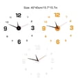 thumbnail image 3 of Reloj de pared Bearachild Decoración Personal moderna sin perforaciones Dorado, 3 of 6