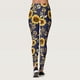 thumbnail image 4 of MKLEKYY Leggings deportivos para mujer, cómodos leggings con estampado de girasoles, leggings deportivos de control para yoga, leggings de cintura alta para mujer, 4 of 4