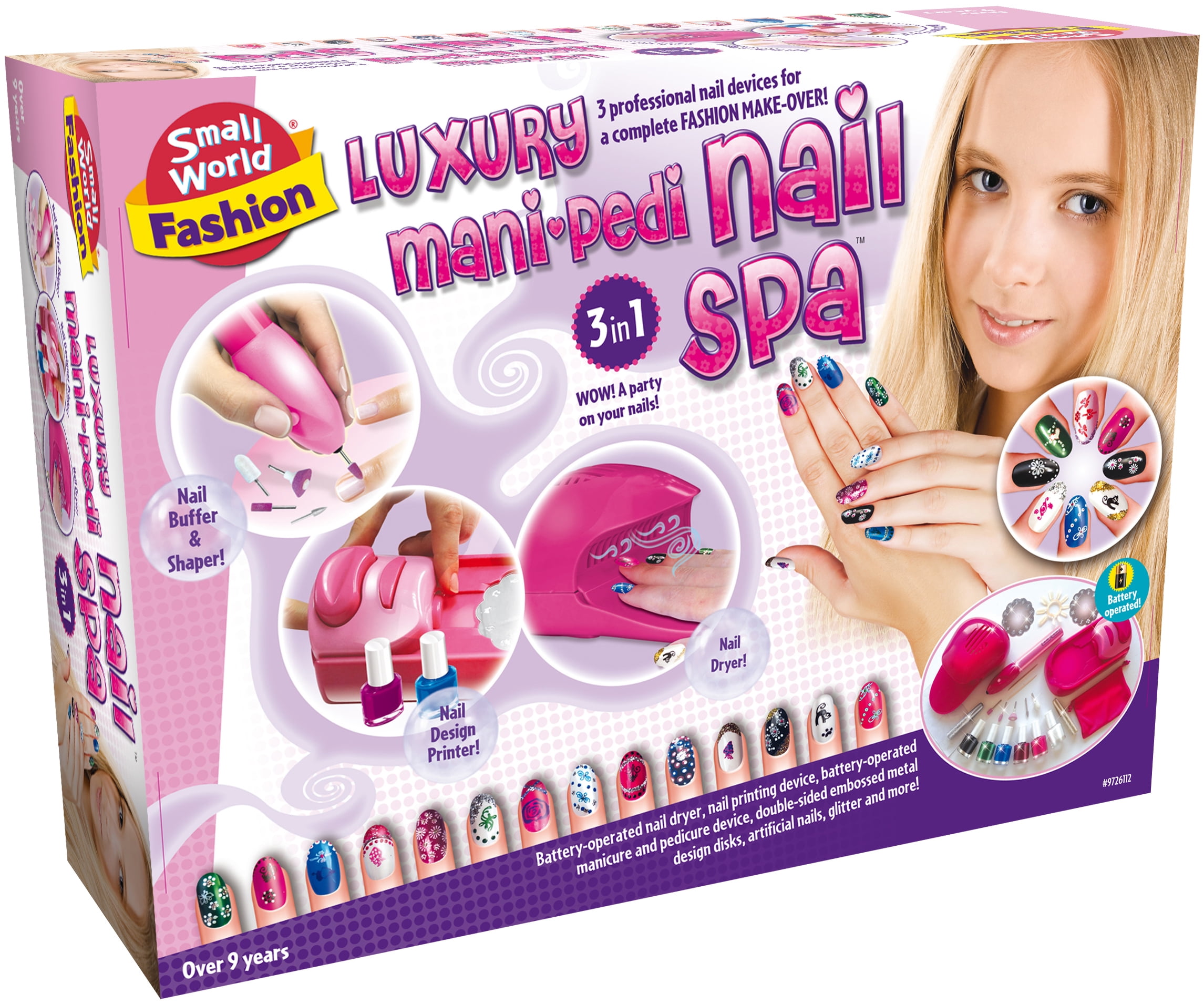 Small World Toys Fashion - Luxury Mani Pedi Nail Spa Makeup Kit -  Walmart.com