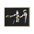 thumbnail image 5 of Banksy Wall Art Pulp Fiction - By Haus and Hues Street Art Wall Pulp Fiction Poster Pop Art Banksy Prints Wall Art Graffiti Banksy Wall Poster Graffiti Art Wall Decor Pop Art (Beige Framed 12x16), 5 of 6