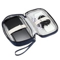 thumbnail image 2 of Organizador Electrónico Único de Bargains, Doble Capa, Bolsa Portátil Impermeable para Cables, Color Azul, 7.48"x4.72"x1.38", 2 of 6
