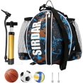 thumbnail image 1 of Basketball Backpack with Ball Pump 2 Needles, Size 7/29.5" Basketball Bag with Adjustable Shoulder Strap 2 Side Mesh Pockets, Sport Equipment Bag for Single Basketball, 1 of 7
