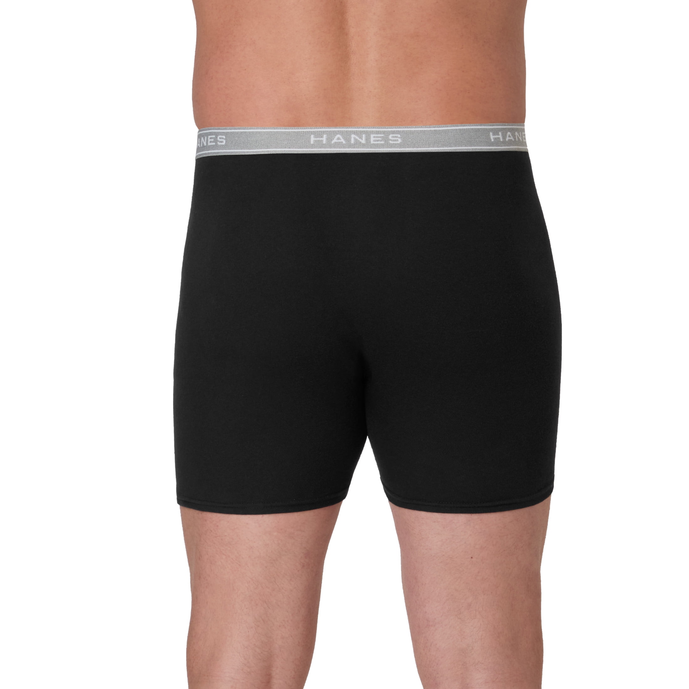 Hanes Big Man Underwear, Boxer Brief Underwear Pack, Cotton, 3-Pack (Big & Tall Sizes)