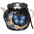 thumbnail image 1 of Butterfly Moon Tea Pots Cozy with Insulation Pad Keep Breakfast Warmer Home Kitchen Decorative Accessories Easy to Clean and Durable Ideal Gift for Family, 1 of 1