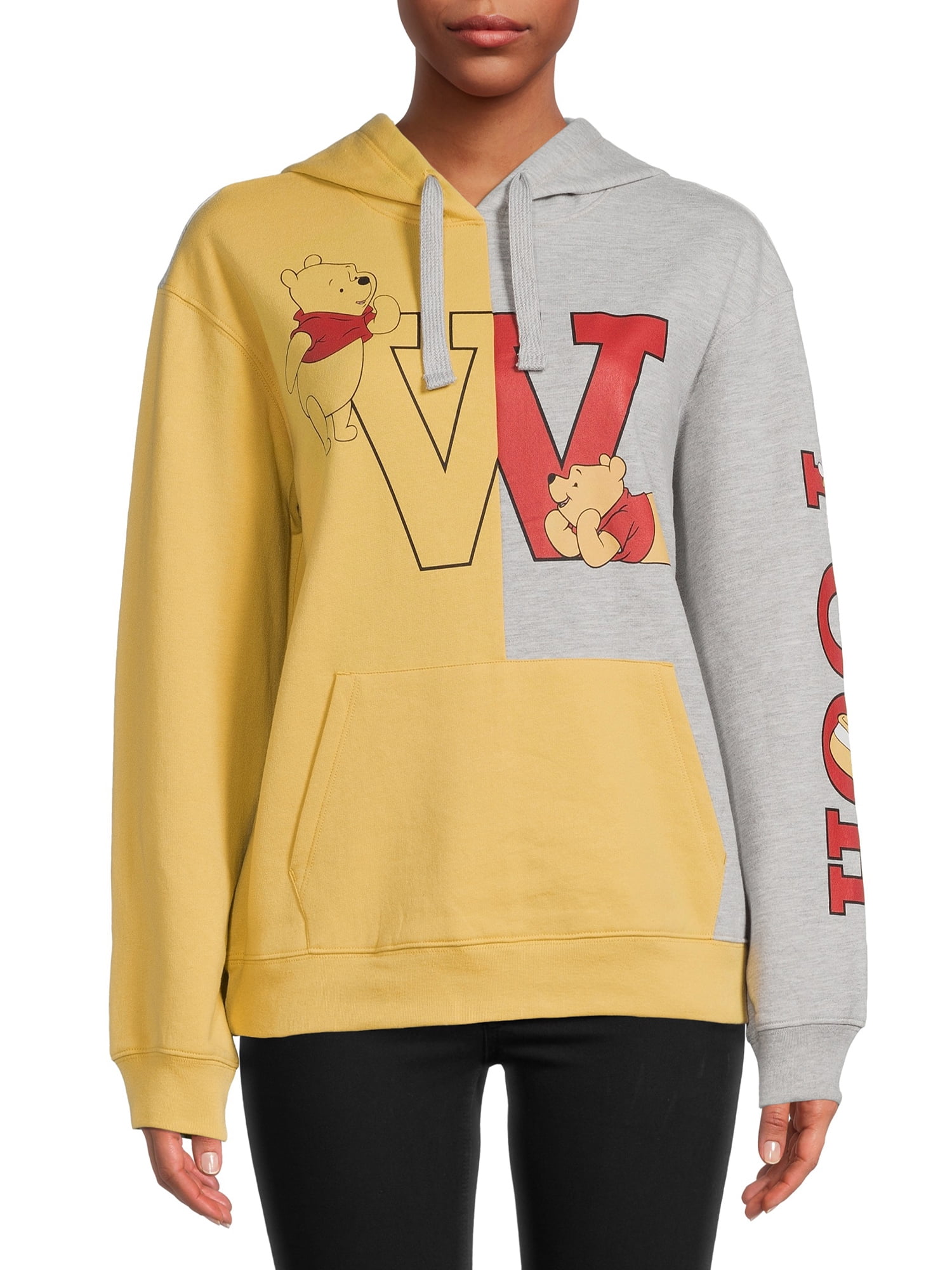 LICENSE Winnie the Pooh Colorblocked Graphic Pullover Hoodie