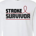 thumbnail image 4 of Inktastic Stroke Survivor Red Ribbon Awareness Long Sleeve T-Shirt, 4 of 5