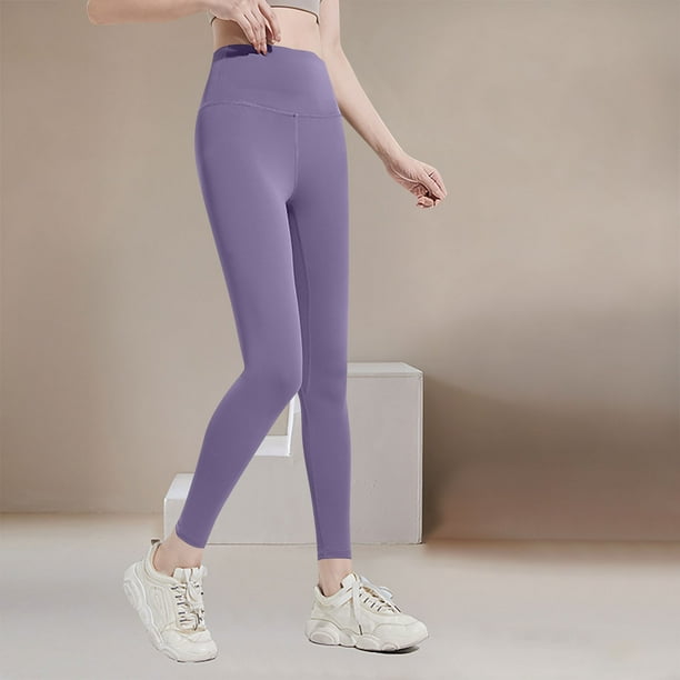 Pantalones deportivos casuales de cintura alta para mujer, con efecto lifting y medias de seda.