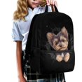 thumbnail image 3 of Uourmeti Puppy Pattern Design Trendy School Backpack for Work Shopping, Smooth Zipper Premium Non Fade Daypack Front Pocket Student Bookbag, 3 of 6
