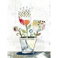 thumbnail image 2 of Ogren, Sarah 12x14 Gold Ornate Wood Framed with Double Matting Museum Art Print Titled - Flower Pot, 2 of 4