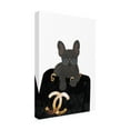 thumbnail image 4 of Trademark Fine Art Sarah Manovski  Frenchie in the bag Canvas Wall Art, 4 of 4