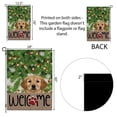 thumbnail image 5 of ViciArt Golden Retriever Christmas Garden Flag – 12" x 18", Double-Sided Polyester, Holiday Paw Print & Tree Design, 5 of 5