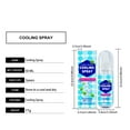 thumbnail image 4 of Komiseup Cool Spray, Lasting Cool Mist, Cool Down Heatstroke Prevention, Lasting Cool Mist Spray, For Clothes & Body, Portable Cooling, 4 of 9