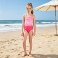 thumbnail image 2 of Shadoumai One Piece Swimsuit for Girls 12-14 Keyhole Tankini Sets Lightweight Crossback Floral Print Bathing Suit Stretch Strap Swimwear with Cover Up Pants, 2 of 7