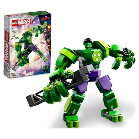 UPC: 0673419376563 | LEGO Marvel Hulk Mech Armor 76241 Posable Marvel Building Toy  Avengers Action Figure for 6 Year Old Boys  Girls and Kids or Marvel Fans of Any Age