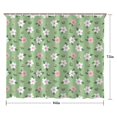 thumbnail image 5 of Pioneer Flower Floral Print Pattern Shower Curtain 84"x72", Bathroom Decorative Shower Curtain Set with 12 Hooks, Waterproof Washable, 5 of 6
