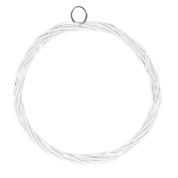 18" White Willow Wreath by Ashland  - Spring Floral for Crafting and Home Decor