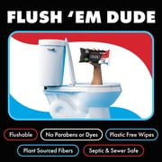 DUDE Wipes Poopsicle, Ice Pop Scented Extra Large Flushable Wipes, 48 Count, 5 Pack (240 Total)