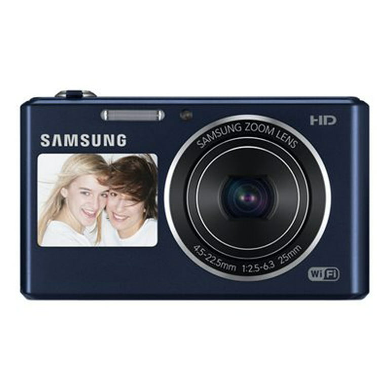 cascada pestaña Destreza Samsung SMART Camera DV150F - Digital camera - compact - 16.2 MP - 720p - 5x  optical zoom - Wi-Fi - cobalt black - Walmart.com