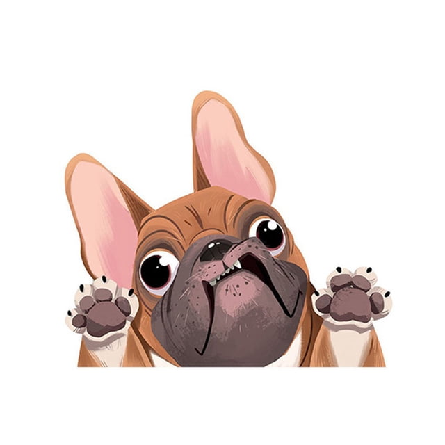 EGNMCR Wall Stickers, Cute Stickers Three-dimensional Simulation Dog Car Sticker Pet Dog Sticker Wate Waterproof sticker