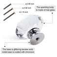 thumbnail image 6 of 6 Pcs Cabinet Knobs,Diamond Shape Pulls Handles,Decorative Closet Door Handles,Kitchen Cabinets Dresser Cupboard Wardrobe Pulls Handles,Decorative Knobs for Kitchen Cabinet,(Clear,1.18x1.1 in), 6 of 7