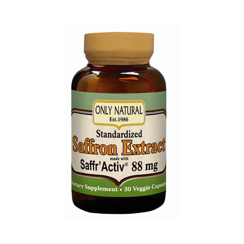 Only Natural Saffron Extract 88.5 mg 30 Vcaps by Only Natural