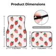 thumbnail image 4 of Daiia Hand Drawn Strawberry Printed Car Floor Mats Set of 4, Durable Non Slip Auto Floor Carpet, Car Interior Carpets Proof Foot Pads Anti-Slip Cushion Automoetive Accessories, 4 of 6