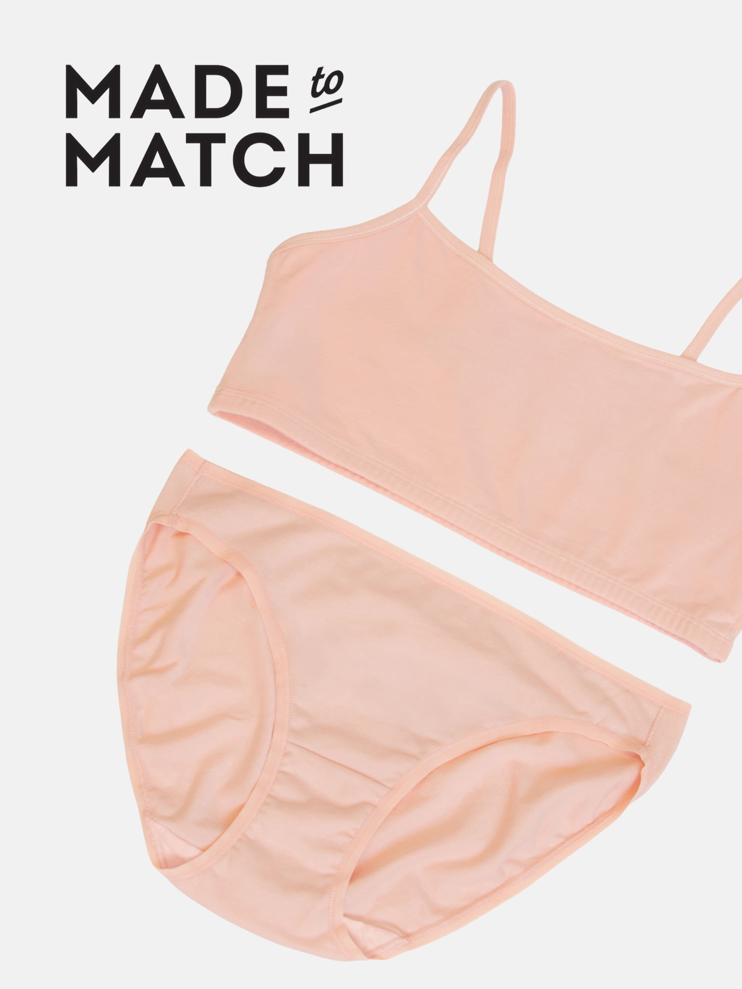 Fruit of the Loom Women's Cotton Cami Bralette, 5-Pack, Sizes XS-4XL