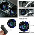 thumbnail image 6 of Renewold Mushroom Galaxy 15 PCS Car Seat Covers Set for Men Women, Soft Seat Protector Steering Wheel Cover Seat Belt Pads Trash Bin Sunglasses Pocket Rear View Mirror Protector Coasters Key Chain, 6 of 7