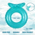 thumbnail image 3 of Matelas Gonflable Rond Durable avec Poignée, Radeau Flottant pour Piscine, Taille Adulte (Queue de Poisson Bleue), 3 of 5