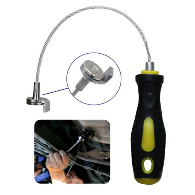 Car Magnetic Gearbox Oil Drain Plug Remover Wrench Anti-Scald Disassembly Tool
