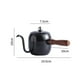 thumbnail image 2 of Cafetera de goteo, tetera de cuello de cisne con boquilla de acero inoxidable, cafetera para estufa Negro, 2 of 9