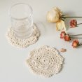 thumbnail image 2 of Jinsinto 4pcs Crochet cotton thread , Bohemian Flower Coasters, 2 of 5