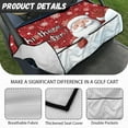 thumbnail image 5 of Yuyamidu Santa Claus Golf Cart Seat Covers with Pockets Snowflake Golf Cart Seat Towel Blanket Christmas Club Car Cushion Covers Fits 2-Seat Golf Carts, 5 of 7