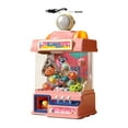 thumbnail image 2 of Juego de mesa con máquina de garra, máquina electrónica con luz y sonidos, manivela, muñeca, juguete, regalo de vacaciones , Rosa, 2 of 8