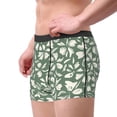 thumbnail image 2 of Gukieu Flowers With Leaves Print Men's Boxer Briefs, High Elastic Moisture Wicking Boxer Briefs Underwear-Medium, 2 of 5