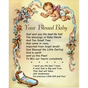 Catholic print picture - YOUR BLESSED BABY - 8" x 10" ready to be framed