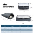 thumbnail image 7 of Travelhouse 3 Piece Hardshell Luggage Set Hardside Lightweight Suitcase with Lock Spinner Wheels and 2 Packing Cubes.(Gray), 7 of 7
