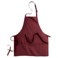 thumbnail image 1 of Ed Garments Three Divisional Pocket Bib Apron, WINE, One Size, 1 of 1