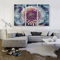 thumbnail image 2 of ARTCANVAS Dahlia Painting Home decor Canvas Art Print - Size: 60" x 40" (1.50" Deep) (3-Piece), 2 of 9