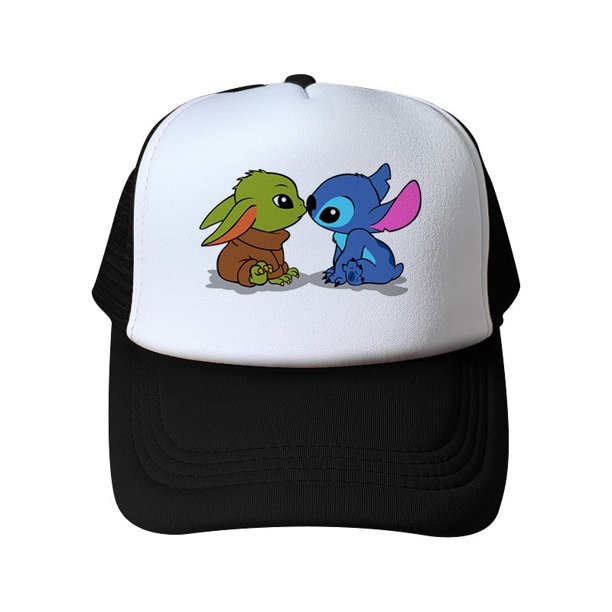 Disney-gorra de béisbol con estampado de dibujos animados para hombre y mujer, gorro de béisbol transpirable con estampado de Yoda, malla de hueso, estilo Hip Hop, ajustable Fivean unisex