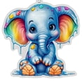 thumbnail image 2 of Llaveros Acrílicos Cgtredaw Con Animal para Cartera Coche lindo Elefante, 2 of 9