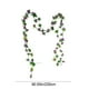 thumbnail image 3 of Guirnalda de rosas artificiales de 230 cm (paquete de 2) | Flores de seda realistas con hojas verdes | Guirnalda de flores artificiales flexible para decoración de bodas, fiestas y el hogar |, 3 of 7