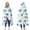 LightBlue Dinosaurs Eggs-1, variant on Wearable Blanket,LightBlue Cartoon Dinosaurs Volcanoes Pattern Hooded Wearable Flannel Blanket for Adults & Teens,Winter Poncho Shawl Wrap Cape Cozy Anti-Pill,50"x60"