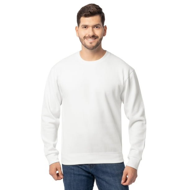 Sudadera Fruit of the Loom Eversoft de forro polar para hombre, color blanco