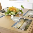 thumbnail image 4 of Ambesonne Outdoor Place Mats Set of 4, Wood Deck Lake Foliage, Standard Size, Multicolor, 4 of 6