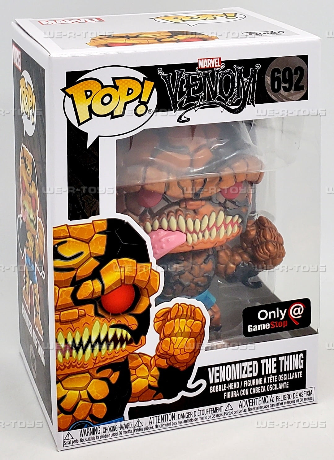 Funko POP Marvel Venom Venomized The Thing 692 Metallic Bobble Head Figure