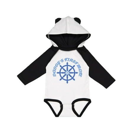 

Inktastic Daddy s First Mate Wheel Gift Baby Boy Long Sleeve Bodysuit