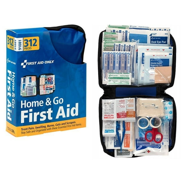 First Aid Only, Home & Go First Aid Kit, 312 Pieces